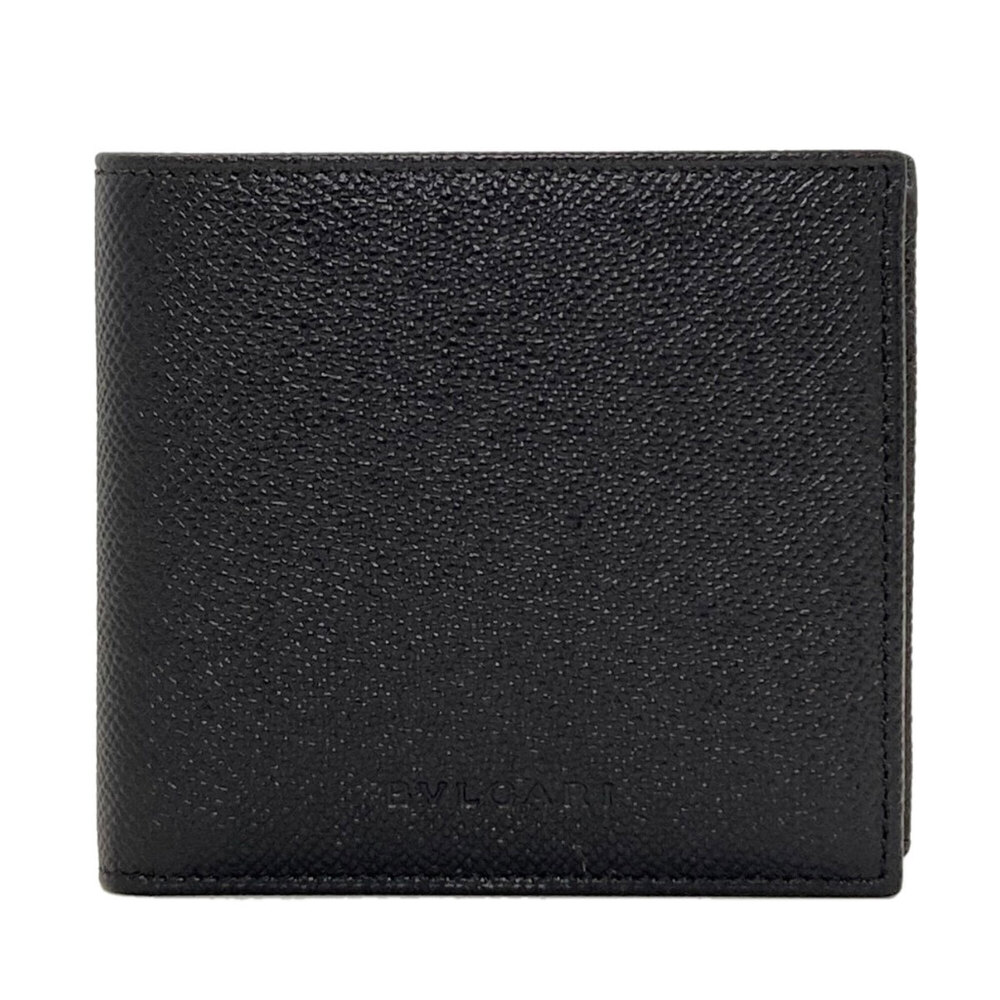 Bvlgari Bulgari Logo Bi-fold Leather Wallet for Men